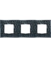 Рамка на 3 поста гор/верт FEDE VINTAGE TAPESTRY, alienasilver - bright chrome FD01323SCB
