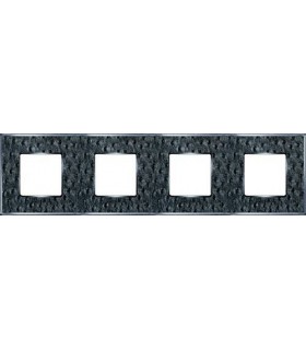 Рамка на 4 поста гор/верт FEDE VINTAGE TAPESTRY, alienasilver - bright chrome FD01324SCB