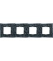 Рамка на 4 поста гор/верт FEDE VINTAGE TAPESTRY, alienasilver - bright chrome FD01324SCB