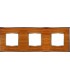 Рамка на 3 поста гор/верт FEDE VINTAGE WOOD, cherry-bright chrome FD01313CCB