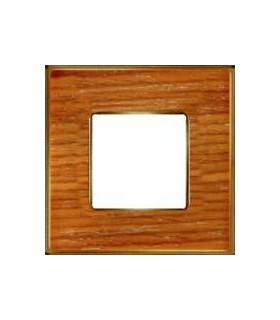 Рамка на 1 пост гор/верт FEDE VINTAGE WOOD, cherry-bright gold FD01311COB
