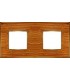 Рамка на 2 поста гор/верт FEDE VINTAGE WOOD, cherry-bright gold FD01312COB