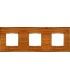 Рамка на 3 поста гор/верт FEDE VINTAGE WOOD, cherry-bright gold FD01313COB