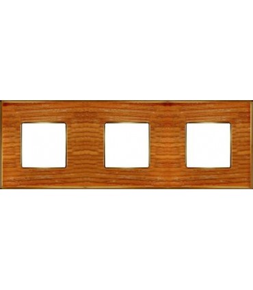 Рамка на 3 поста гор/верт FEDE VINTAGE WOOD, cherry-bright gold FD01313COB