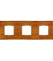Рамка на 3 поста гор/верт FEDE VINTAGE WOOD, cherry-bright gold FD01313COB