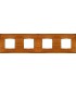 Рамка на 4 поста гор/верт FEDE VINTAGE WOOD, cherry-bright gold FD01314COB