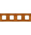 Рамка на 4 поста гор/верт FEDE VINTAGE WOOD, cherry-bright gold FD01314COB
