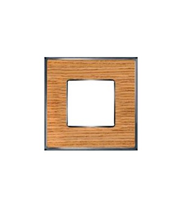 Рамка на 1 пост гор/верт FEDE VINTAGE WOOD, oak-bright chrome FD01311OCB
