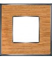 Рамка на 1 пост гор/верт FEDE VINTAGE WOOD, oak-bright chrome FD01311OCB