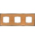 Рамка на 3 поста гор/верт FEDE VINTAGE WOOD, oak-bright chrome FD01313OCB