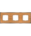 Рамка на 3 поста гор/верт FEDE VINTAGE WOOD, oak-bright chrome FD01313OCB
