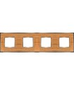 Рамка на 4 поста гор/верт FEDE VINTAGE WOOD, oak-bright chrome FD01314OCB
