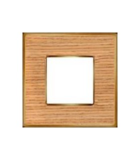 Рамка на 1 пост гор/верт FEDE VINTAGE WOOD, oak-bright gold FD01311OOB
