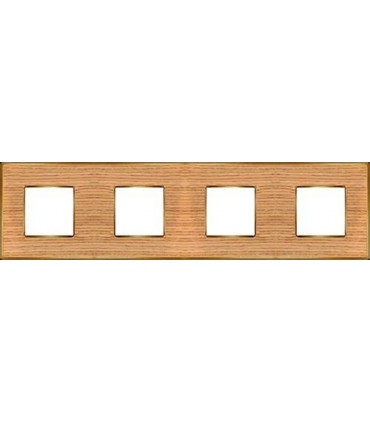 Рамка на 4 поста гор/верт FEDE VINTAGE WOOD, oak-bright gold FD01314OOB