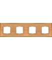 Рамка на 4 поста гор/верт FEDE VINTAGE WOOD, oak-bright gold FD01314OOB