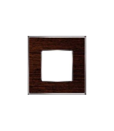 Рамка на 1 пост гор/верт FEDE VINTAGE WOOD, wenge-bright chrome FD01311WCB