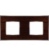 Рамка на 2 поста гор/верт FEDE VINTAGE WOOD, wenge-bright chrome FD01312WCB
