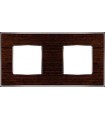 Рамка на 2 поста гор/верт FEDE VINTAGE WOOD, wenge-bright chrome FD01312WCB