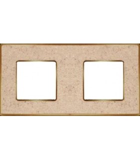 Рамка на 2 поста гор/верт FEDE VINTAGE CORINTO, auroramarble-bright gold FD01332AMOB