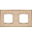 Рамка на 2 поста гор/верт FEDE VINTAGE CORINTO, auroramarble-bright gold FD01332AMOB