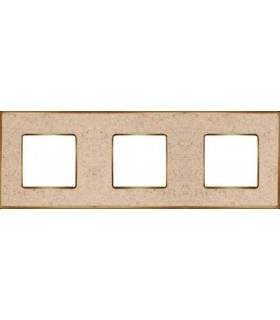 Рамка на 3 поста гор/верт FEDE VINTAGE CORINTO, auroramarble-bright gold FD01333AMOB