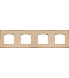 Рамка на 4 поста гор/верт FEDE VINTAGE CORINTO, auroramarble-bright gold FD01334AMOB