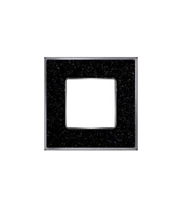 Рамка на 1 пост гор/верт FEDE VINTAGE CORINTO, blackquartz-bright chrome FD01331BQCB