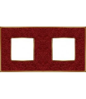 Рамка на 2 поста гор/верт FEDE VINTAGE CORINTO, pompeired-bright gold FD01332PROB