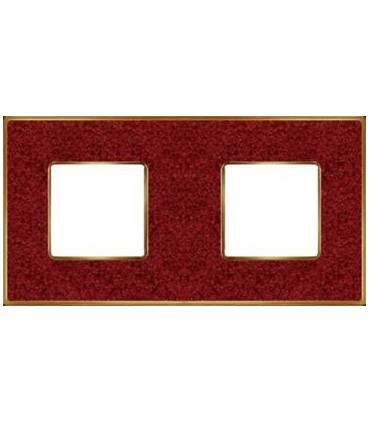 Рамка на 2 поста гор/верт FEDE VINTAGE CORINTO, pompeired-bright gold FD01332PROB