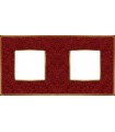 Рамка на 2 поста гор/верт FEDE VINTAGE CORINTO, pompeired-bright gold FD01332PROB