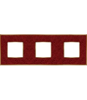 Рамка на 3 поста гор/верт FEDE VINTAGE CORINTO, pompeired-bright gold FD01333PROB