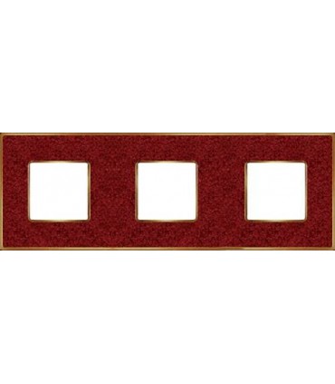 Рамка на 3 поста гор/верт FEDE VINTAGE CORINTO, pompeired-bright gold FD01333PROB