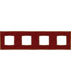 Рамка на 4 поста гор/верт FEDE VINTAGE CORINTO, pompeired-bright gold FD01334PROB