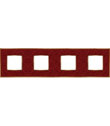 Рамка на 4 поста гор/верт FEDE VINTAGE CORINTO, pompeired-bright gold FD01334PROB