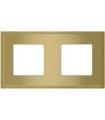 Рамка на 2 поста гор/верт FEDE MADRID, bright gold FD01242OB