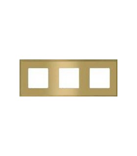 Рамка на 3 поста гор/верт FEDE MADRID, bright gold FD01243OB