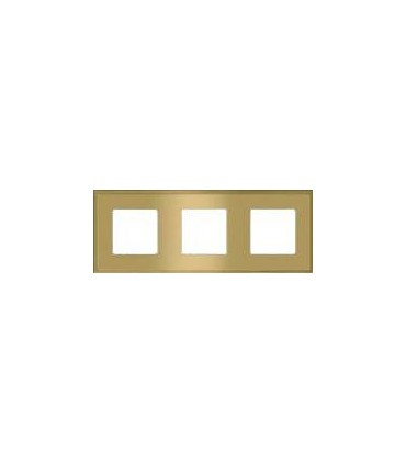 Рамка на 3 поста гор/верт FEDE MADRID, bright gold FD01243OB