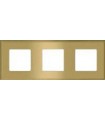 Рамка на 3 поста гор/верт FEDE MADRID, bright gold FD01243OB