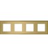 Рамка на 4 поста гор/верт FEDE MADRID, bright gold FD01244OB