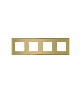 Рамка на 4 поста гор/верт FEDE MADRID, bright gold FD01244OB