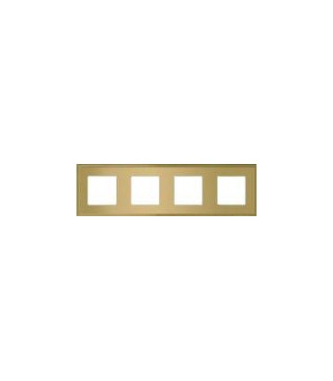 Рамка на 4 поста гор/верт FEDE MADRID, bright gold FD01244OB