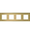 Рамка на 4 поста гор/верт FEDE MADRID, bright gold FD01244OB