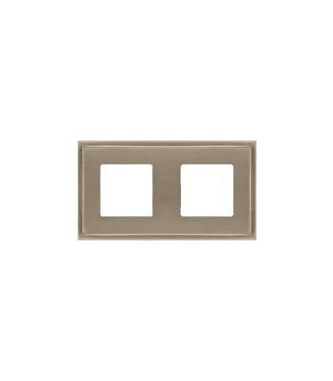 Рамка на 2 поста гор/верт FEDE MADRID, nickel satin FD01242NS