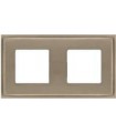 Рамка на 2 поста гор/верт FEDE MADRID, nickel satin FD01242NS