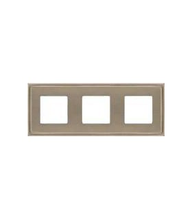 Рамка на 3 поста гор/верт FEDE MADRID, nickel satin FD01243NS