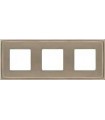 Рамка на 3 поста гор/верт FEDE MADRID, nickel satin FD01243NS