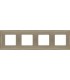 Рамка на 4 поста гор/верт FEDE MADRID, nickel satin FD01244NS