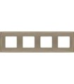 Рамка на 4 поста гор/верт FEDE MADRID, nickel satin FD01244NS
