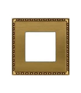 Рамка на 1 пост гор/верт FEDE TOLEDO, bright patina FD01211PB