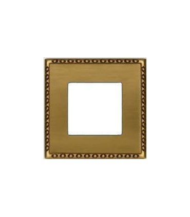Рамка на 1 пост гор/верт FEDE TOLEDO, bright patina FD01211PB